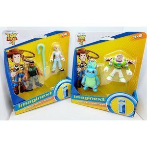 IMAGINEXT TOY STORY 4 , BUNNY,  BUZZ LIGHTYEAR, COMBAT CARL, & BO PEEP Lot 2sets